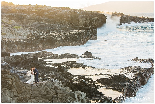 Hawaii wedding photography at Ironwoods Beach