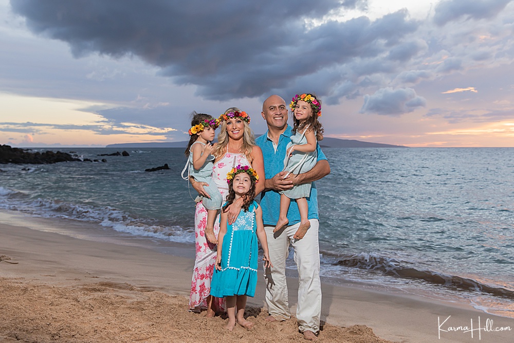 Close To Our Hearts - Sullivan Family's Beach Portraits in Maui