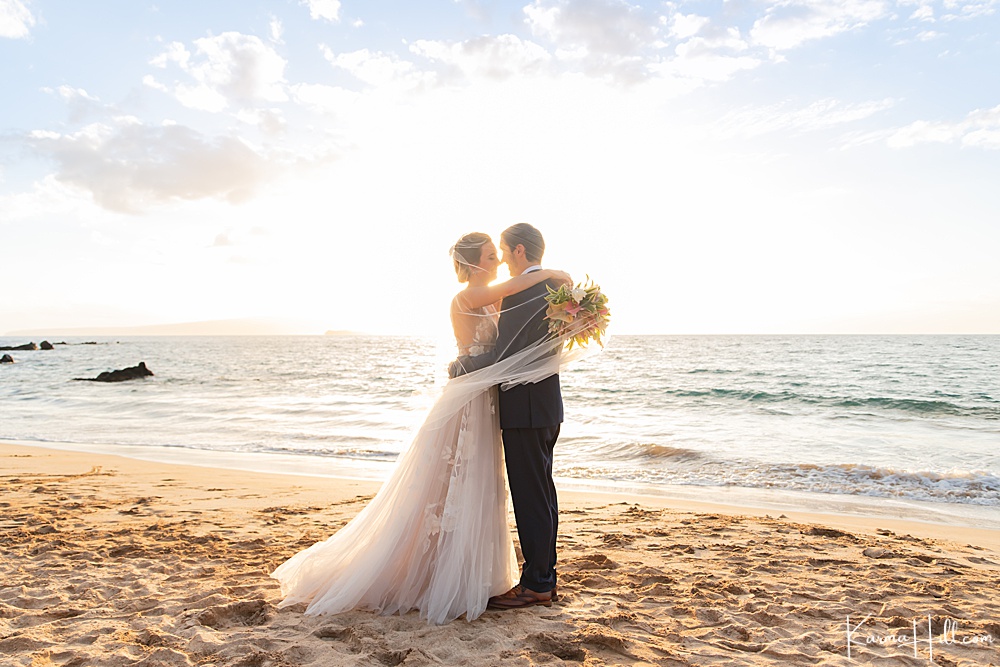 Beach wedding in Maui, Hawaii