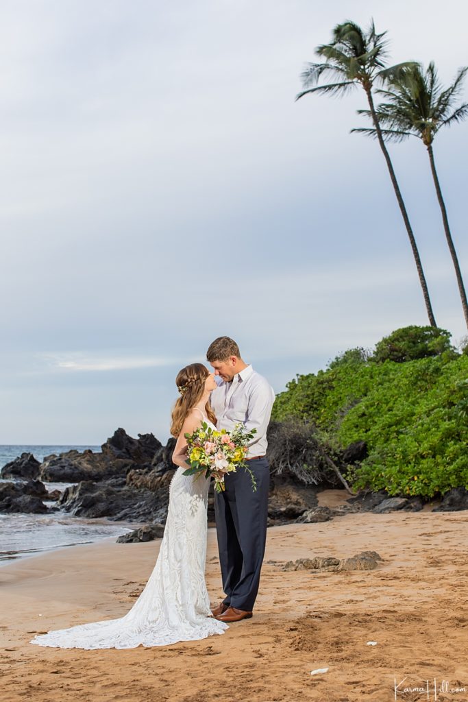 Wailea Beach Wedding in Maui - sunset 