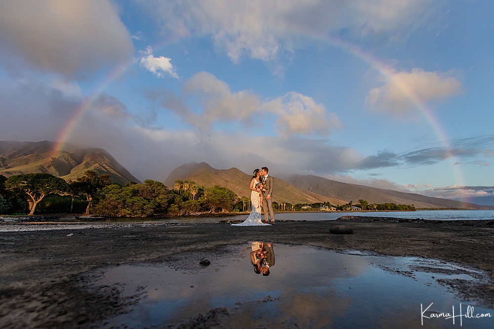 Maui wedding venues - rainbow