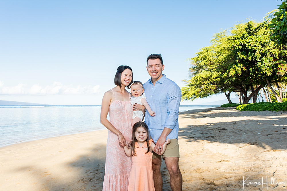 family photos on Maui