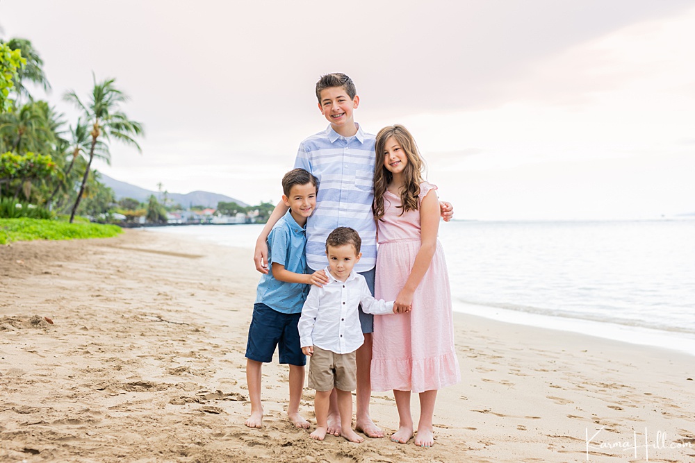 Family portrait in Maui 