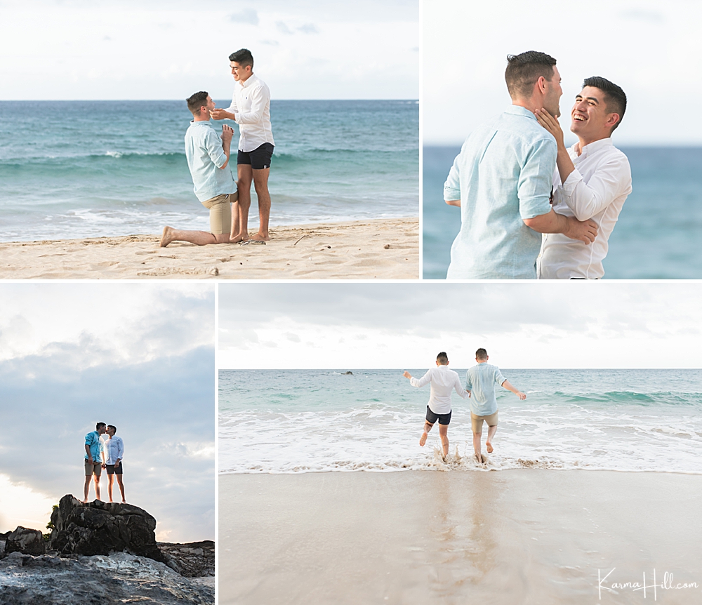 surprise proposal in maui - same sex couple - maui photographer 
