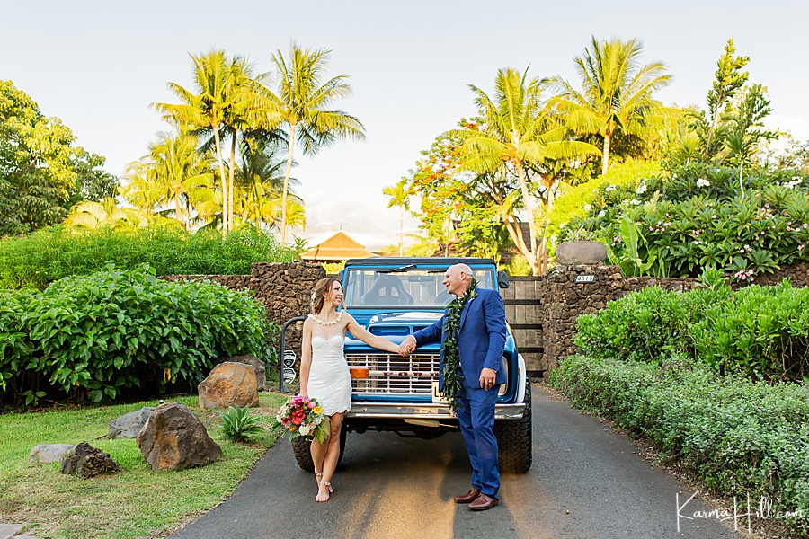 wedding with Ford Bronco