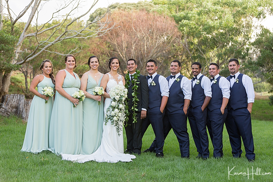 wedding in Maui at the Olinda Olive Orchard