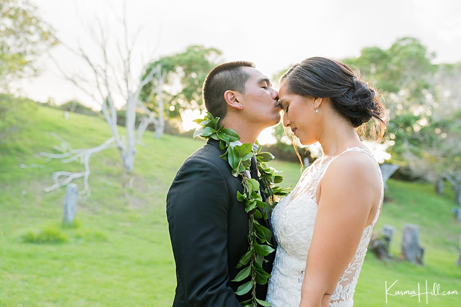 Maui upcountry wedding