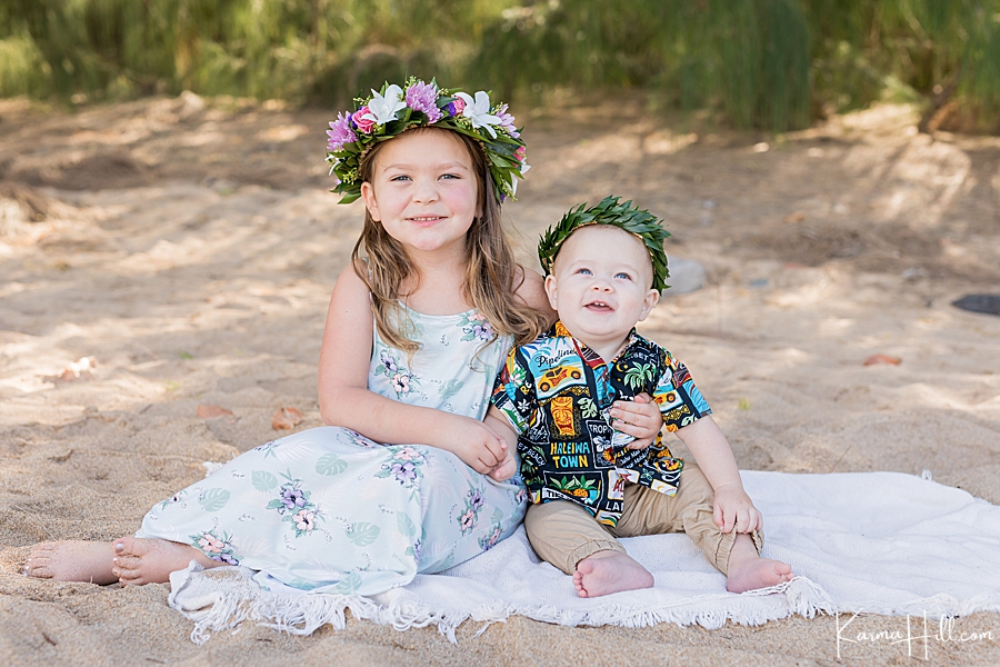 Maui family photographers little kids