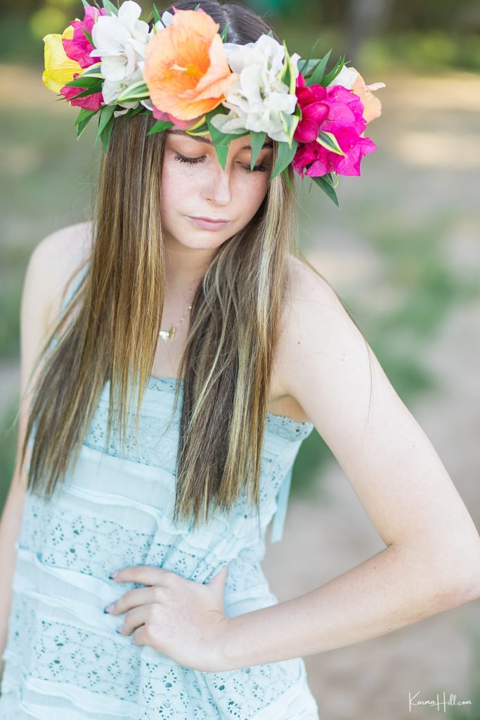 Senior Photos with flower crown