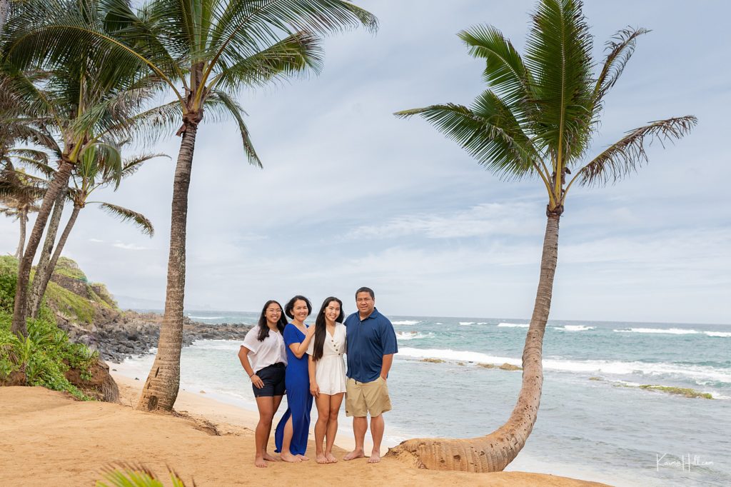 family portraits on Maui's north shore