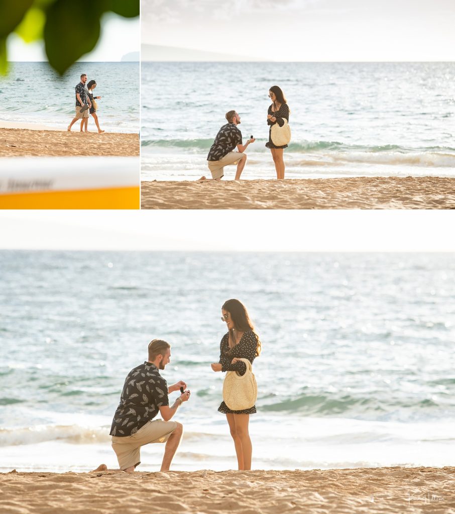 Maui proposal on the beach