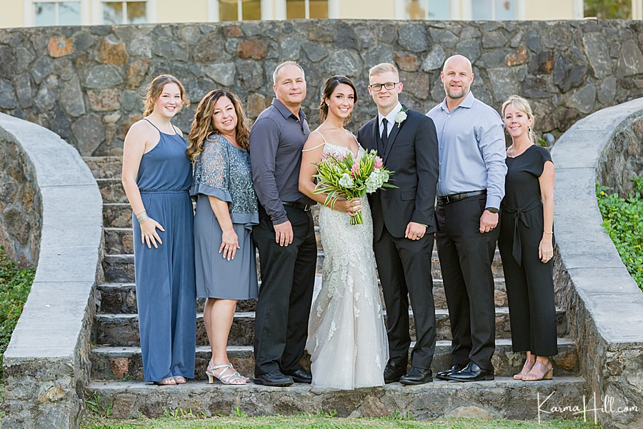hawaii wedding party