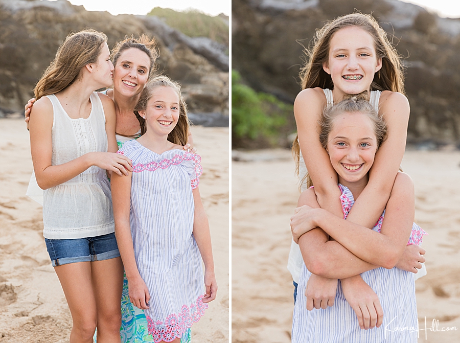 hawaii family beach portraits