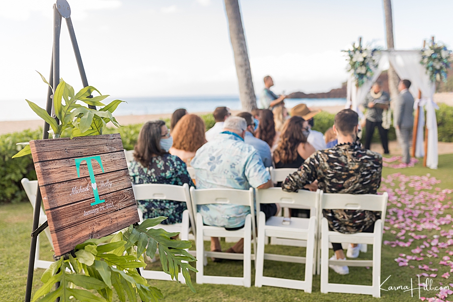 Maui wedding ceremony photos