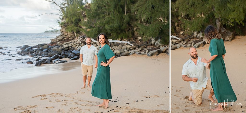 Maui wedding proposal photos