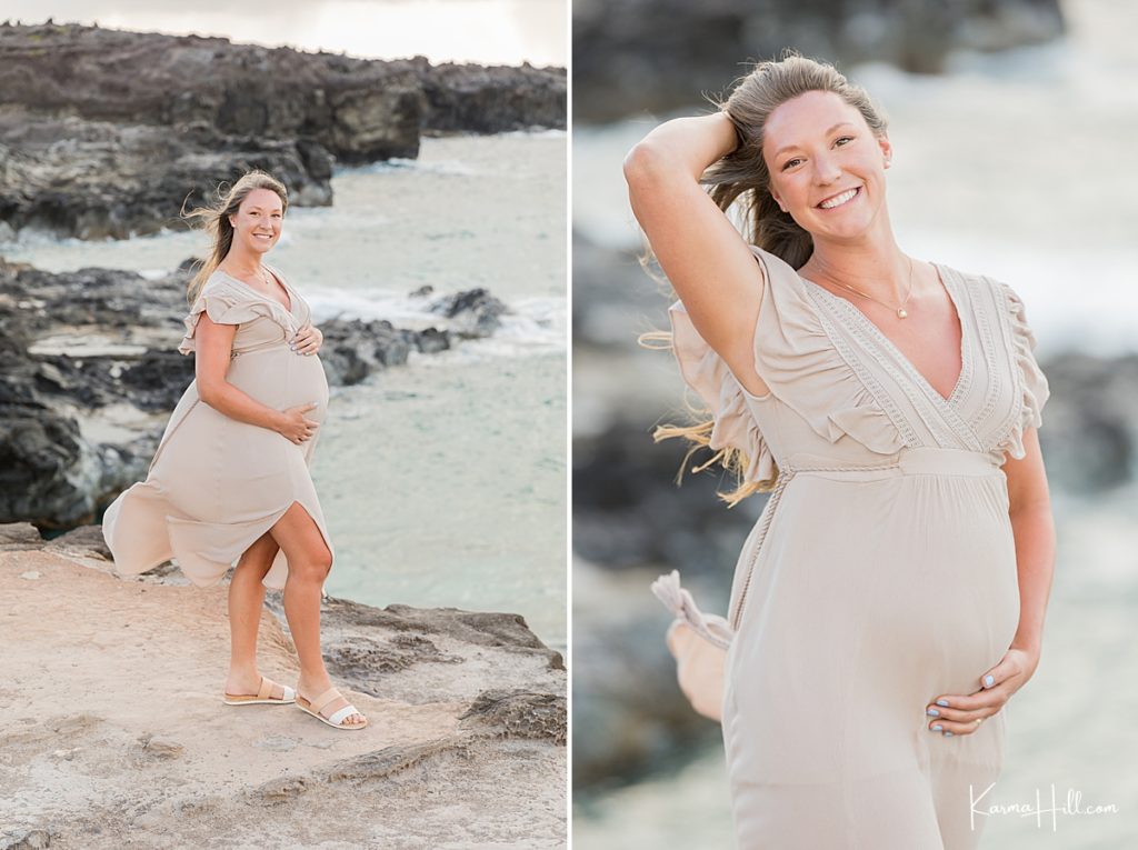 epic ideas for maternity photos on maui 