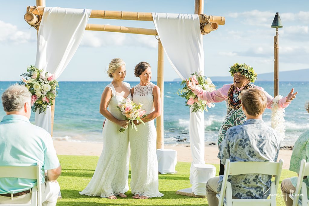 Maui wedding photography at a venue