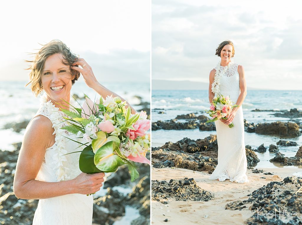 Bridal portraits from Hawaii wedding photography