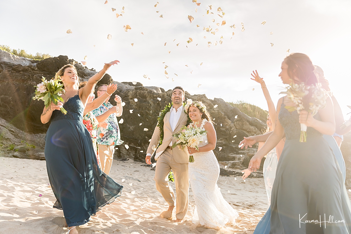 Maui Wedding Petal Toss
