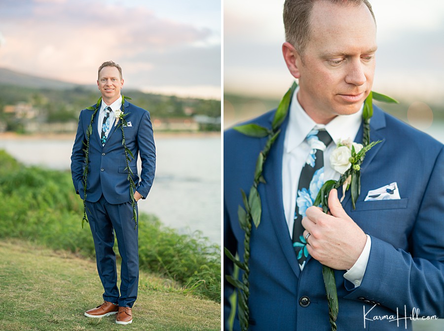 Maui Destination Wedding Photography - groom