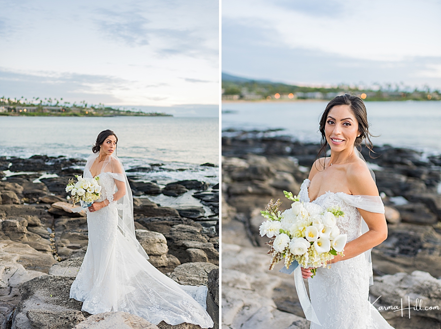  hawaii wedding bride looks