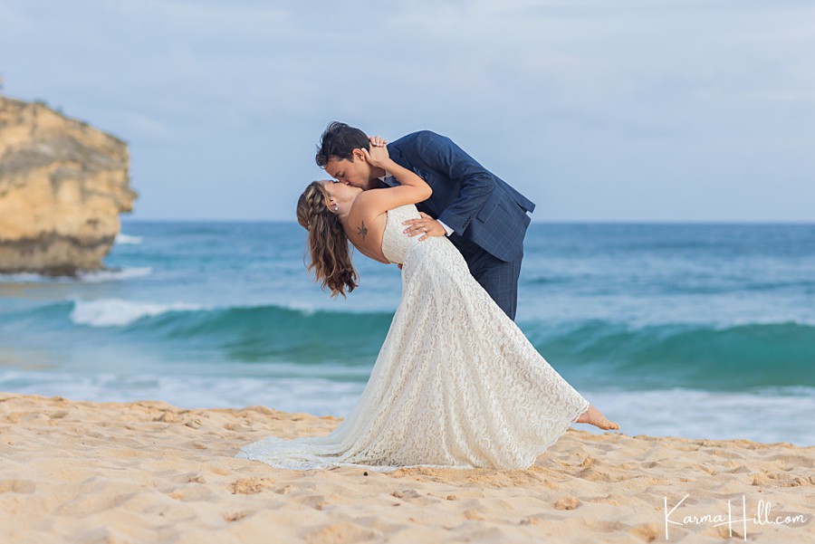 Hawaii beach wedding photography
