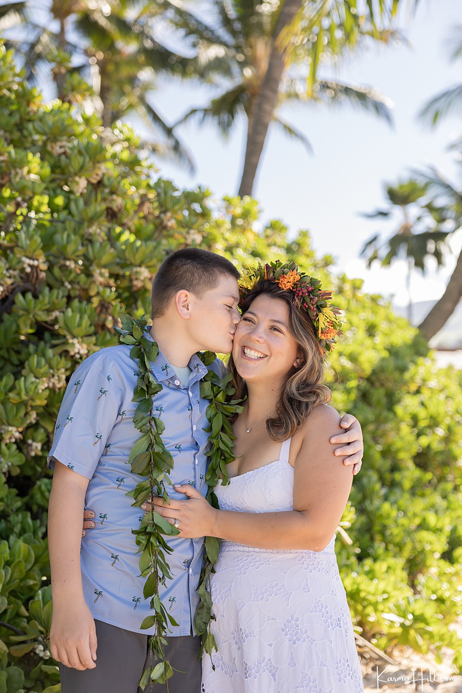 mother and son maui portraits