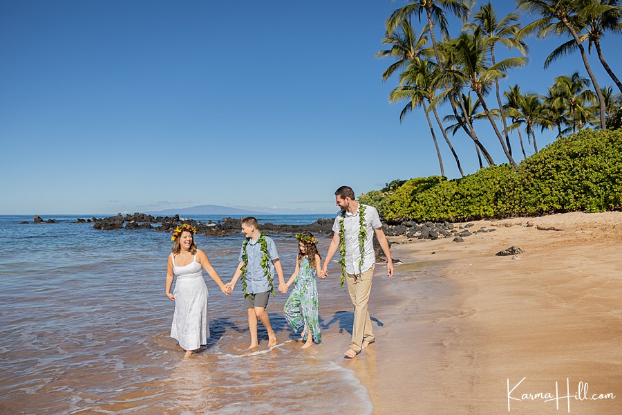 Maui family beach portraits
