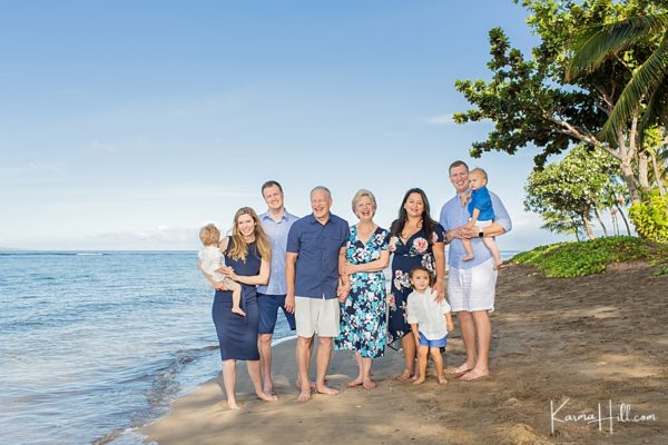 Warm & Lighthearted - Castillo-Moss Family’s Maui Beach Portraits