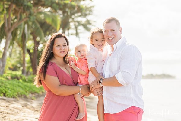 Warm & Lighthearted - Castillo-Moss Family’s Maui Beach Portraits