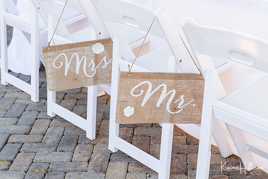 wedding mr & mrs sign detail photography