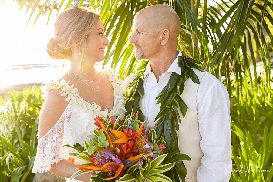 maui bride and groom outdoor photography