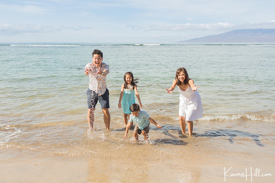 Maui Hawaii Family Photographers on Beach
