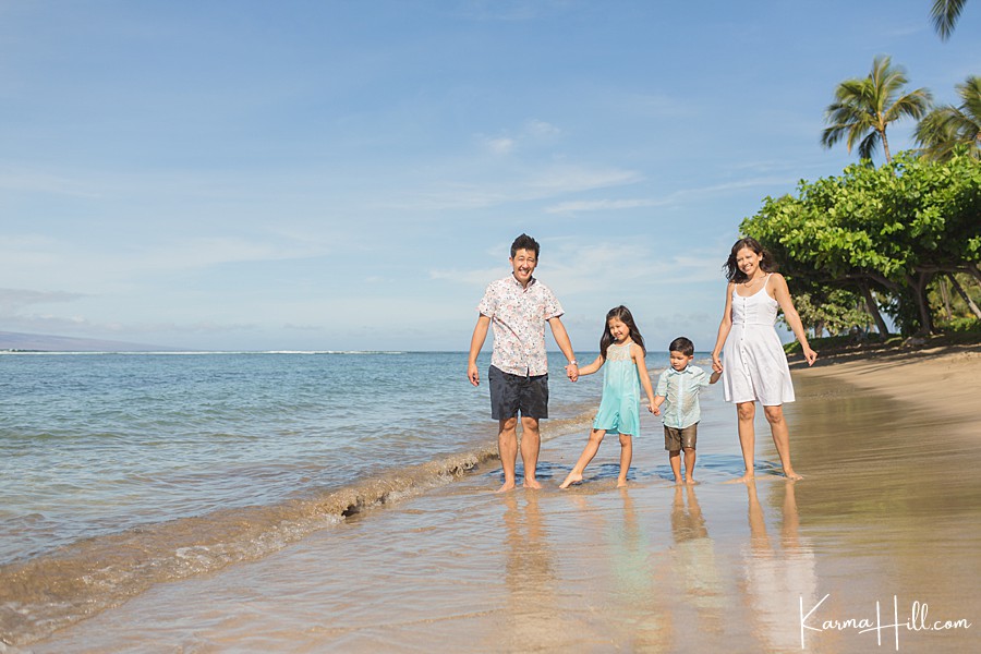 Maui Family Photographers at Baby Beach
