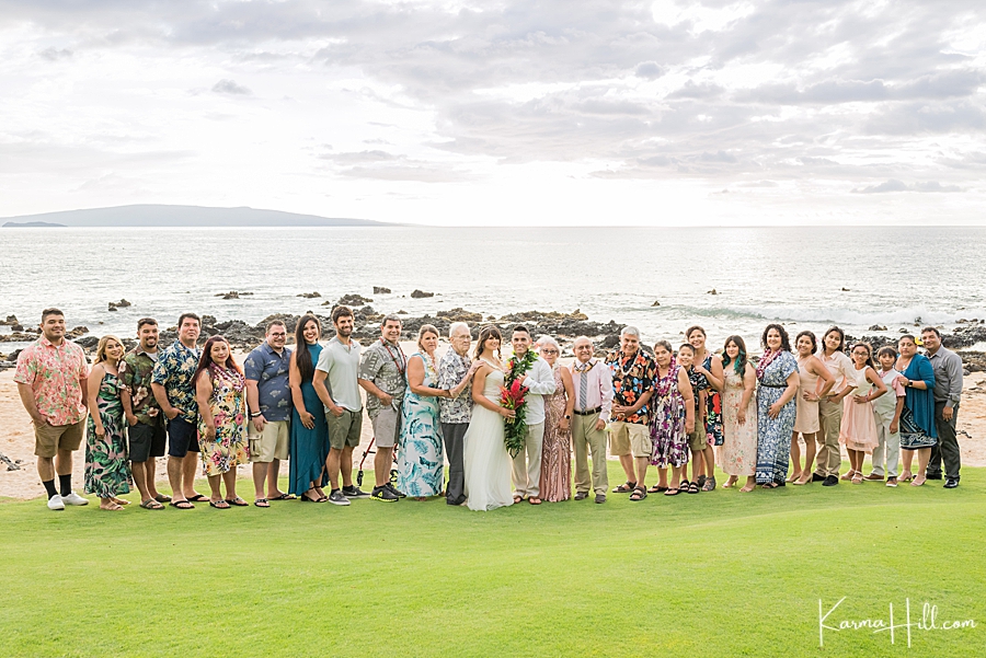 family wedding photography in hawaii