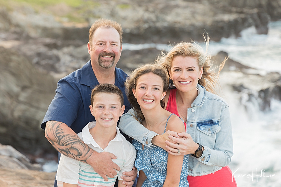 Maui family beach portraits