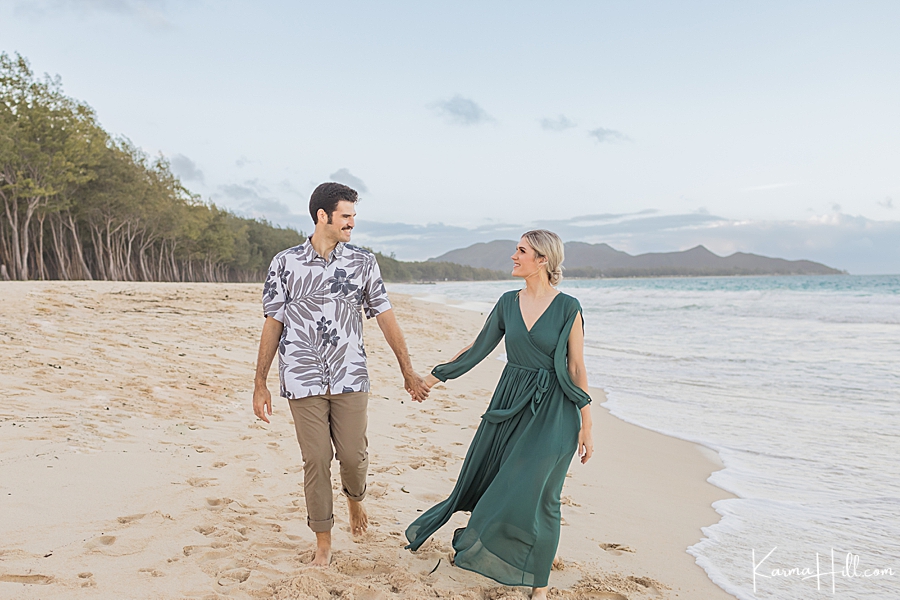 waimanalo beach couples pictures