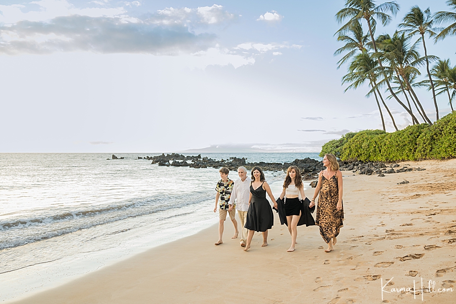 southside beach hawaii family portraits