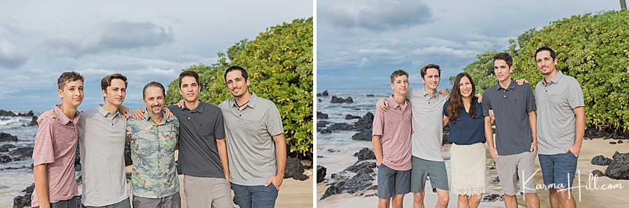 family beach photographers Maui, HI