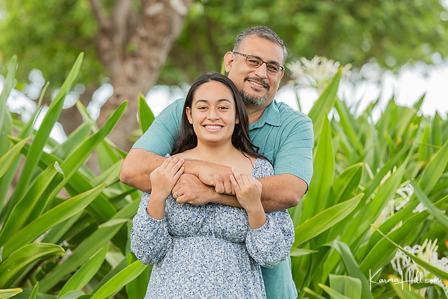 father and daughter senior portraits Hawaii
