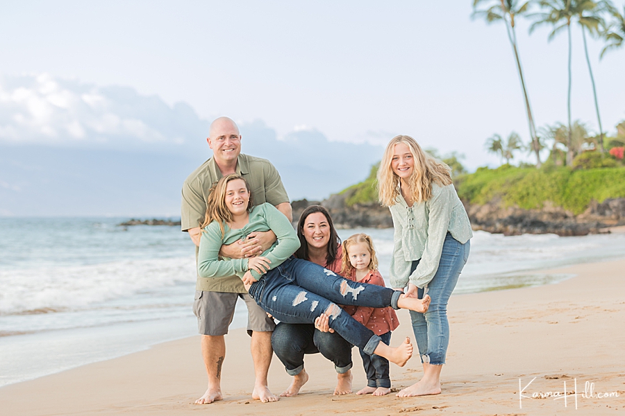 polo beach maui family portraits