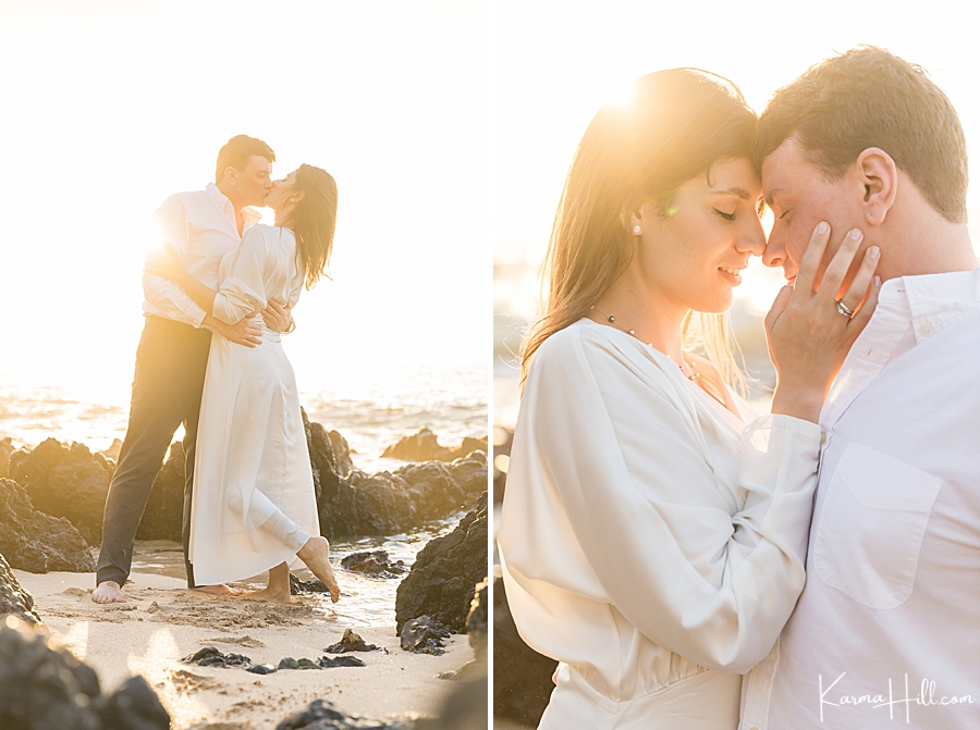 sunset couples portrait in Maui, Hawaii
