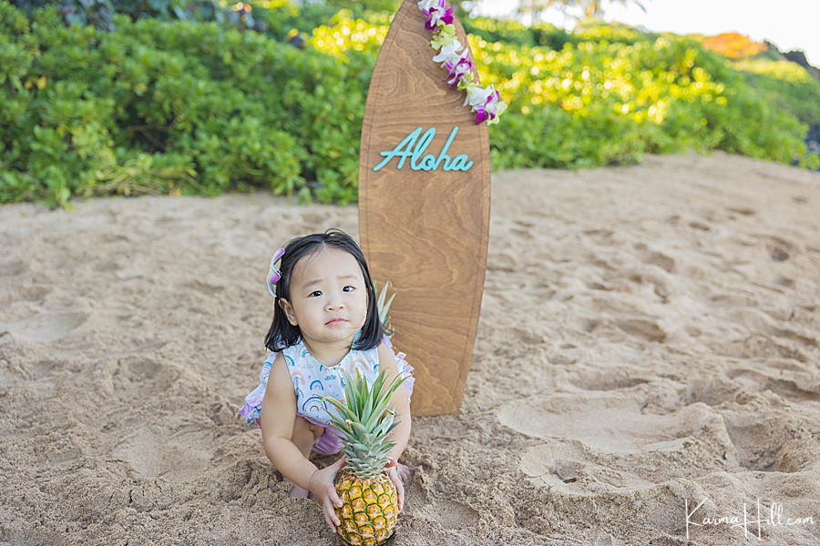 Aloha surfboard maui beach portraits