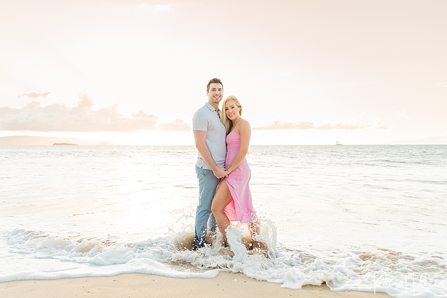 sunset beach Maui couples photographer