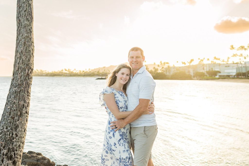 sunset Oahu couples photographers