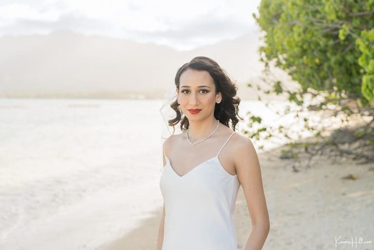 Timeless & Elegant Harshita & Joseph's Oahu Wedding Portraits