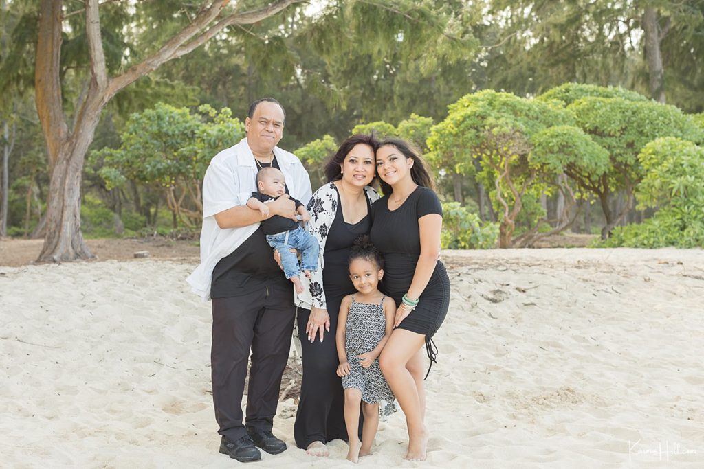 family portraits on Oahu