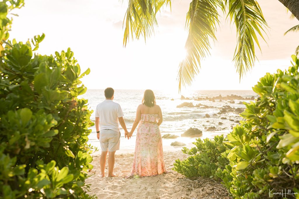 sunset Maui couples portrait