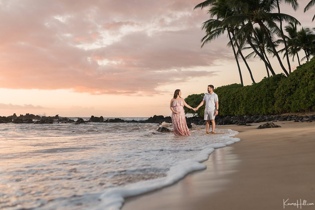 sunset Maui Maternity Photography