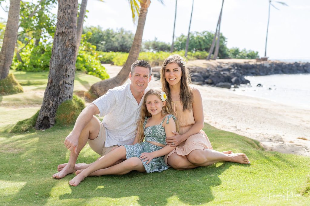 Oahu Family Portraits on the beach